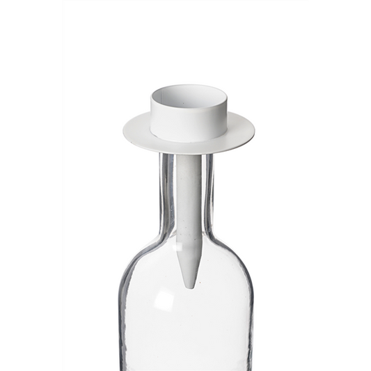 Lysholder telys til flaske hvit Bruka Design